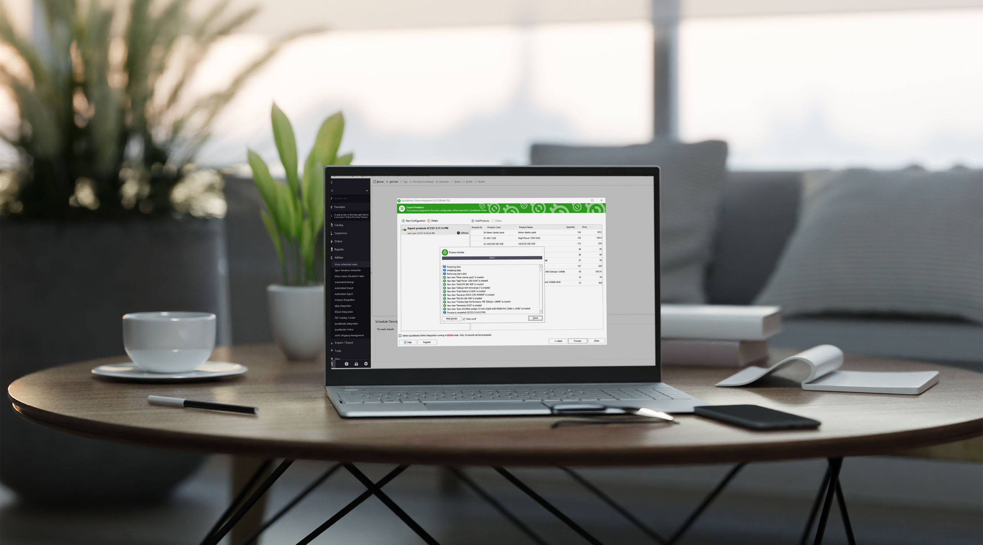 Magento 2 QuickBooks Online Integration Launched on a Laptop
