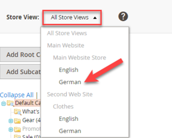 how to set multi lingual category tree in Adobe / magento 2 article