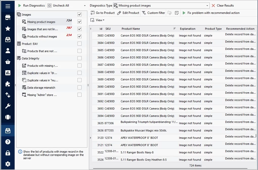 Magento Store Diagnostics