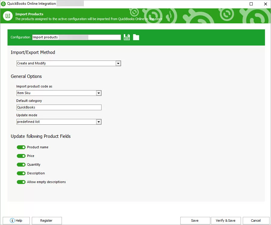 Import Products from QuickBooks Online to Magento Import Products from QuickBooks Online to Magento