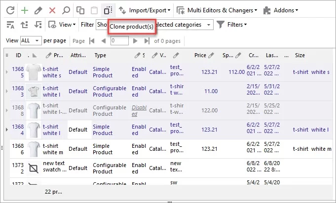 Clone Products Adobe Commerce