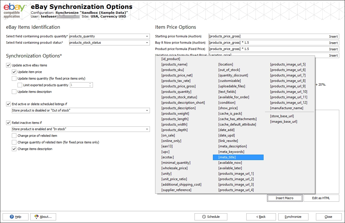 Synchronize Magento data with eBay Synchronize Magento data with eBay