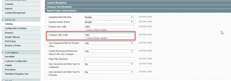 Comment screens magento-change-product-url-extension