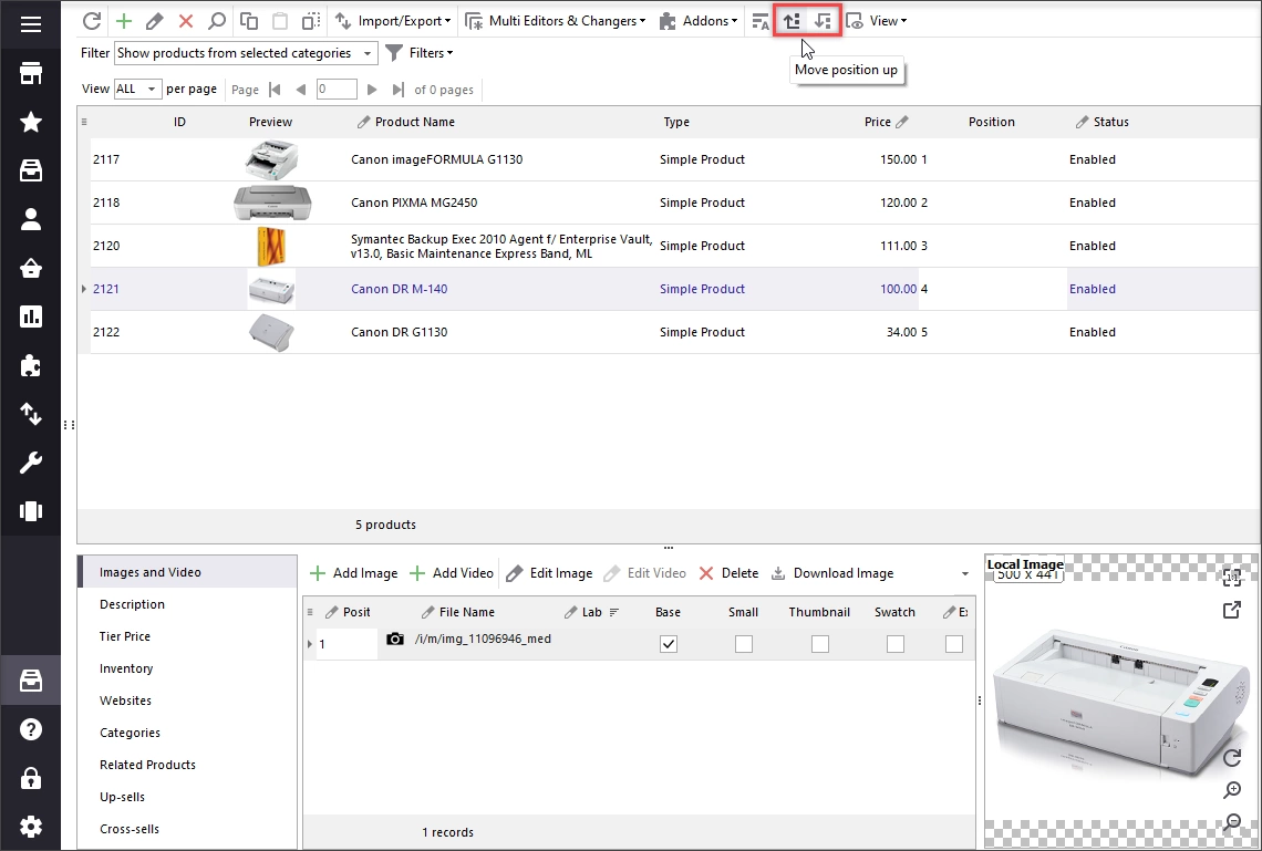 Sort Magento Products within a Category