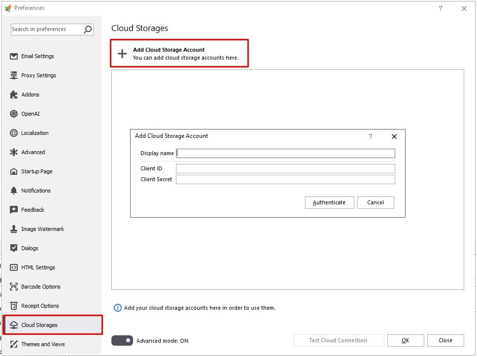 Generate Google API keys for Store Manager for Adobe (ex Magento), Open Cloud storages.