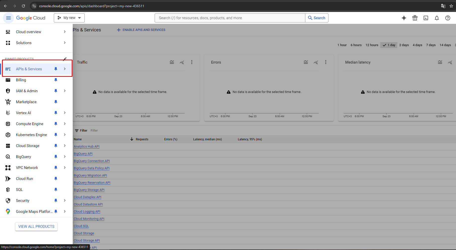 Generate Google API keys for Store Manager for Adobe (ex Magento), Proceed to APIs & Services