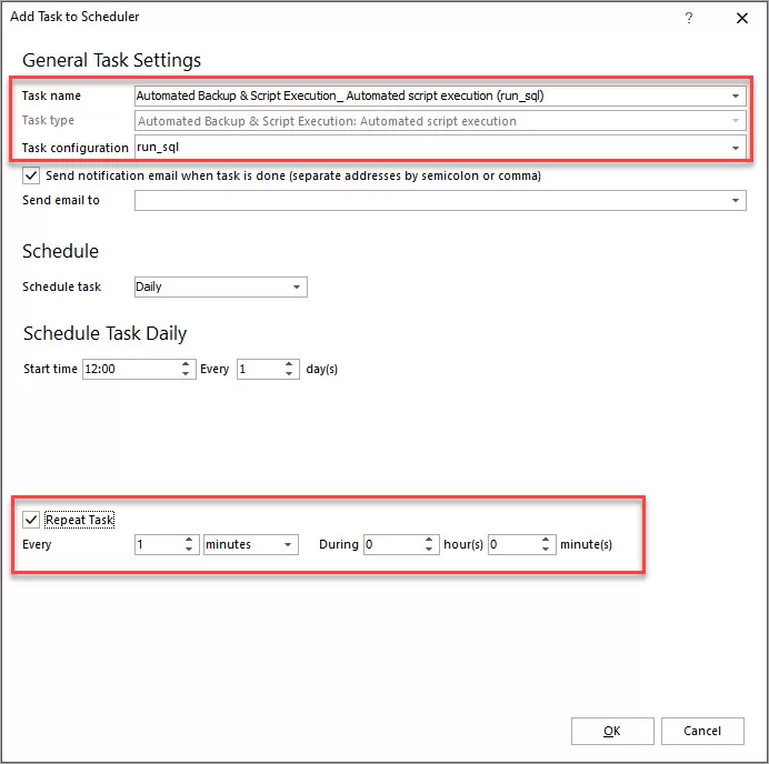 Add Task to Scheduler