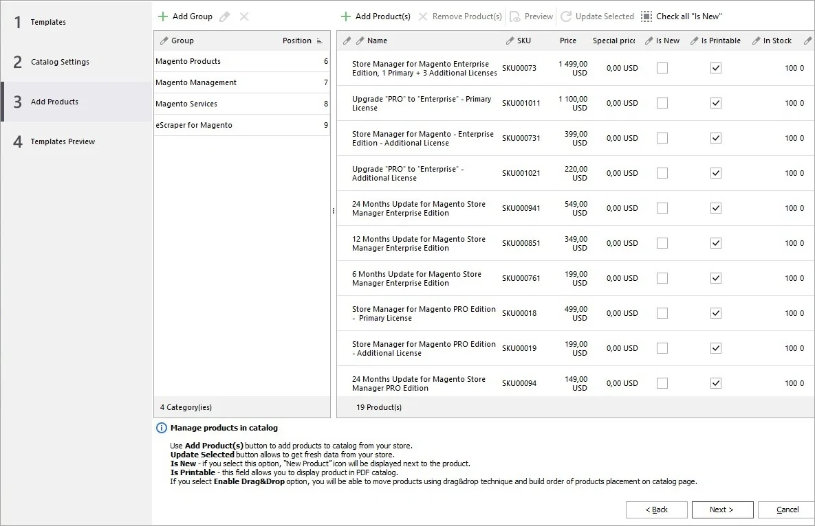 Adding Magento Products to PDF Catalog Adding Magento Products to PDF Catalog