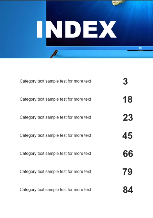 16.2. Plasma LookBook Free Template - List