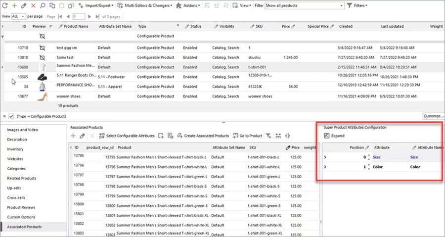 Magento Store Manager Attributes Arrange