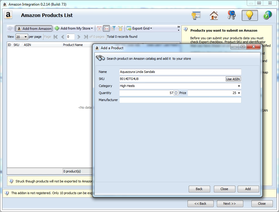 Magento-Amazon Integration export product details from amazon to magento