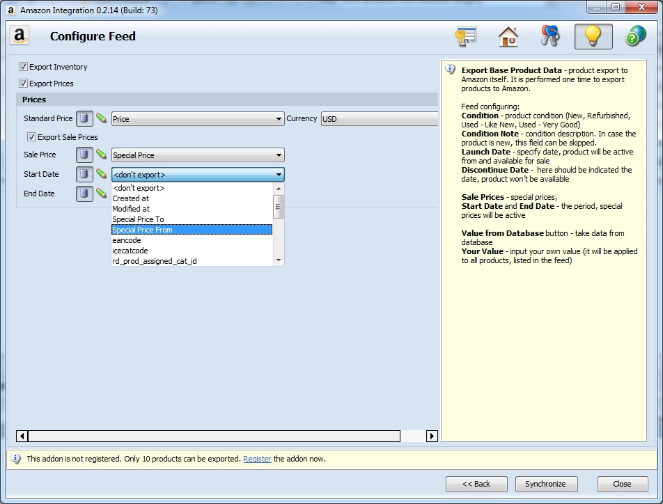 Magento-Amazon Integration update magento products on amazon