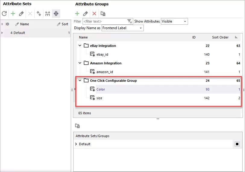 Check Created Configurable Attributes