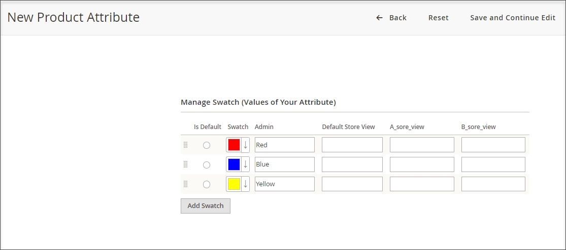 Add values to the attribute