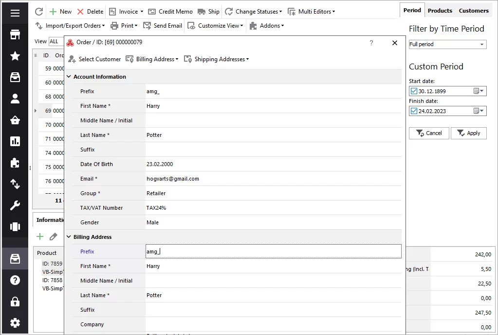 Magento Order Editor Magento Order Editor