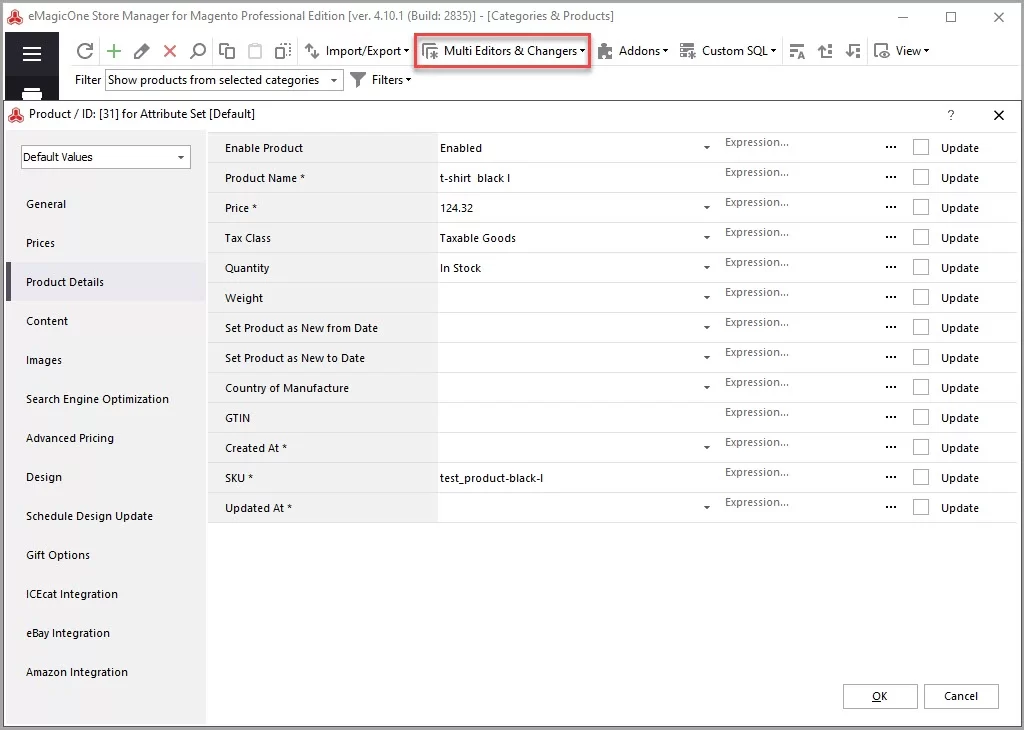 Make Mass Changes <br>in 2 Clicks Make Mass Changes
in 2 Clicks