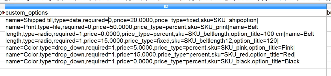 Import Magento 2 Custom Options from CSV magento 2 admin import custom options file
