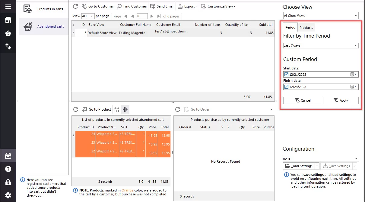 Magento 2 Abandoned Cart Recovery via Followup Emails Filter Magento 2 Abandoned Carts