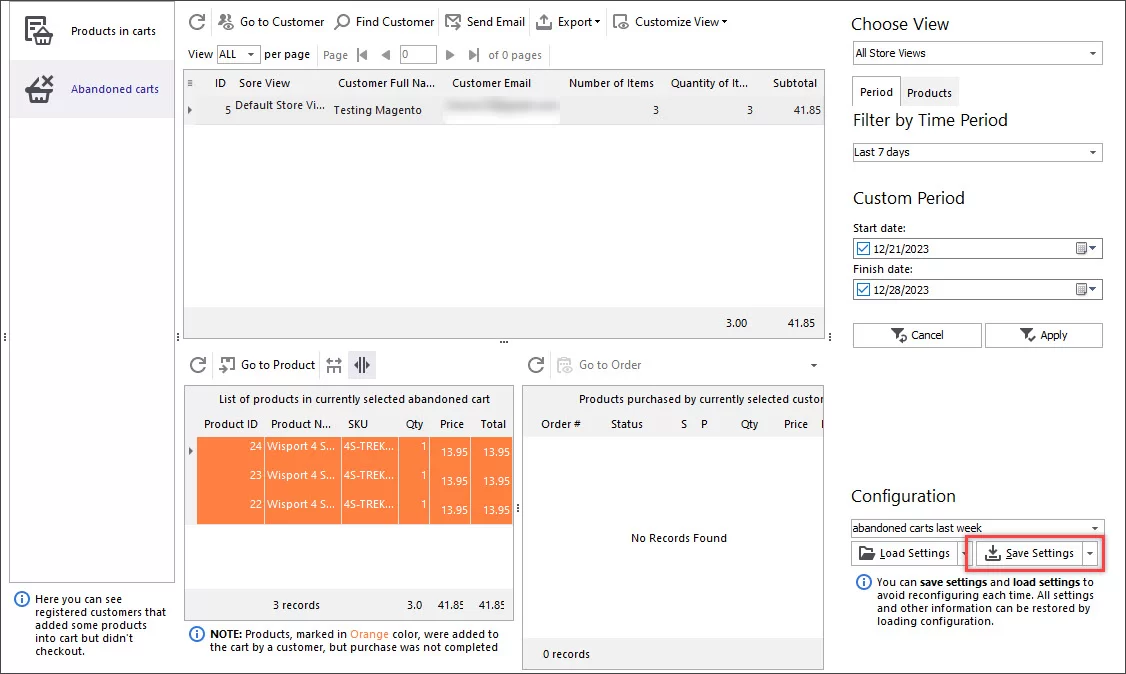 Magento 2 Abandoned Cart Recovery via Followup Emails Magento 2 Abandoned Carts Filter Configuration