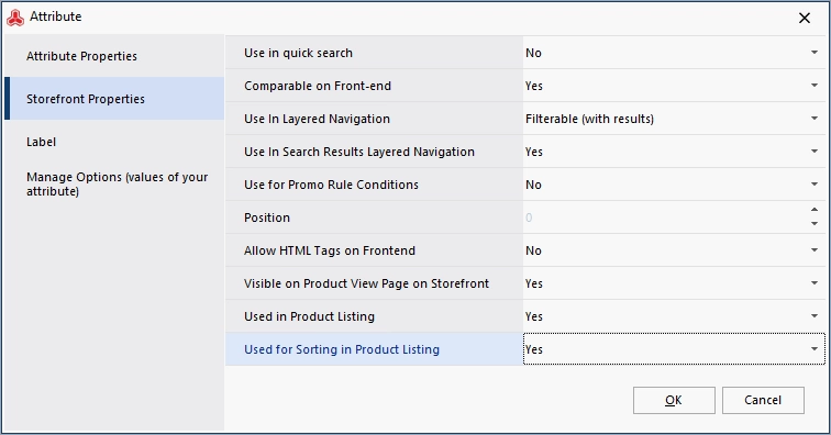 Magento Swatch Storefront Properties