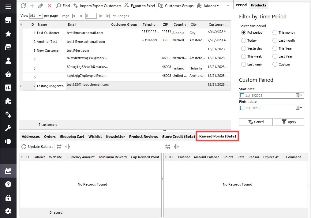 Magento 2 Customers Data magento 2 customer reward points