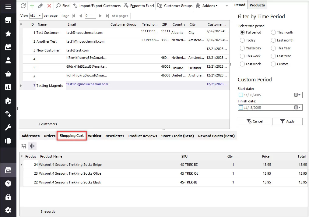 Magento 2 Customers Data