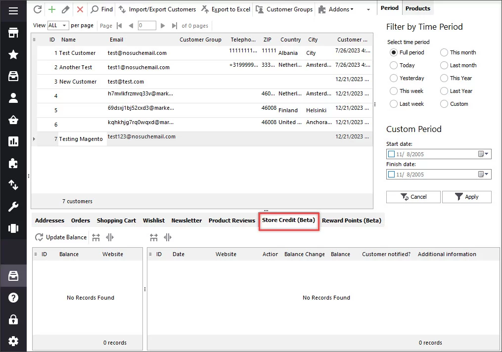 Magento 2 Customers Data magento 2 customer store credit