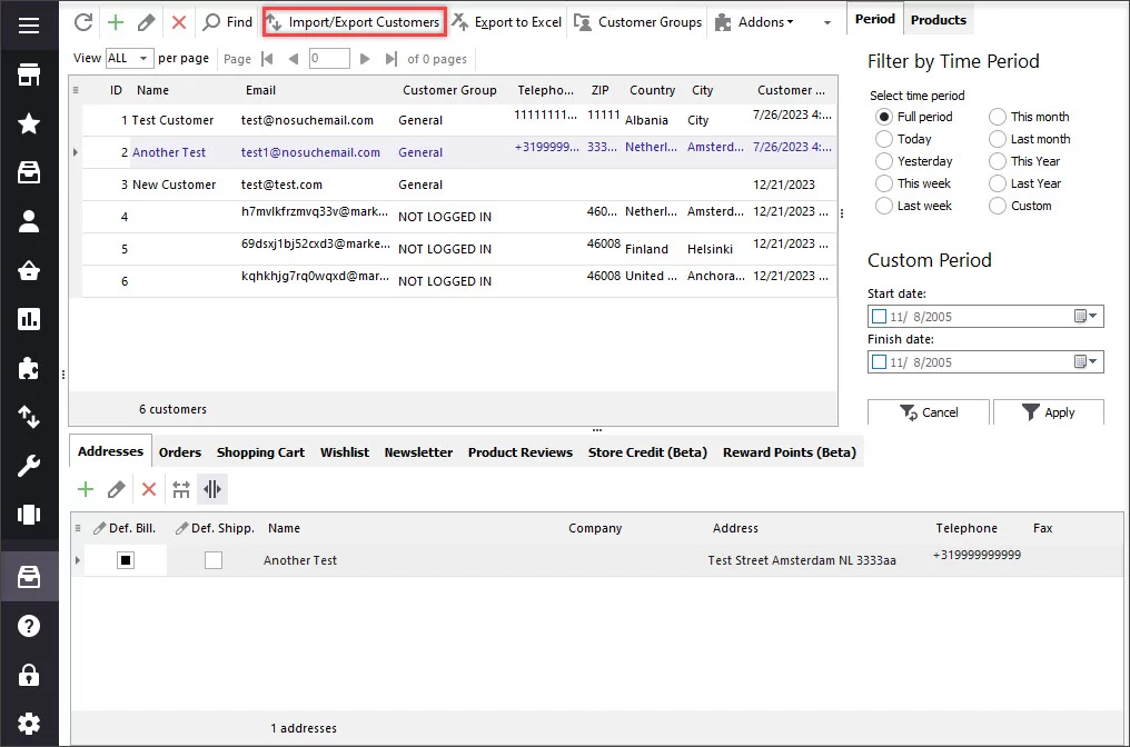 Magento 2 Customers Data magento 2 customers import/export
