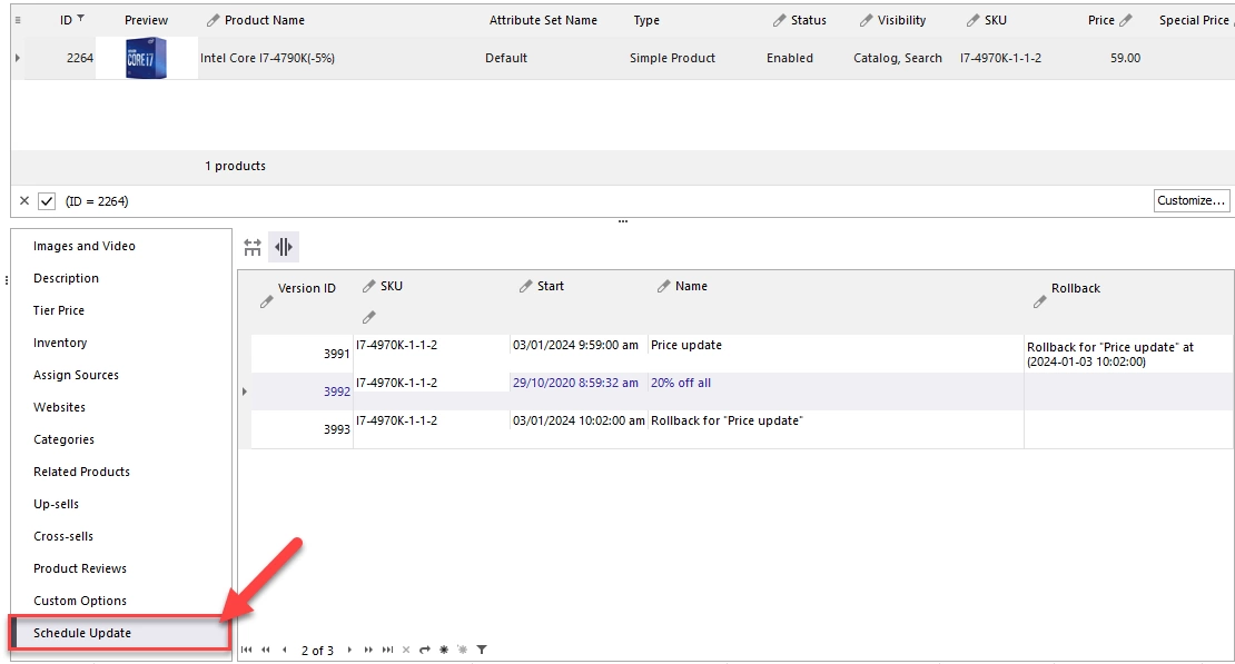 Magento 2 Content Staging magento 2 view scheduled update
