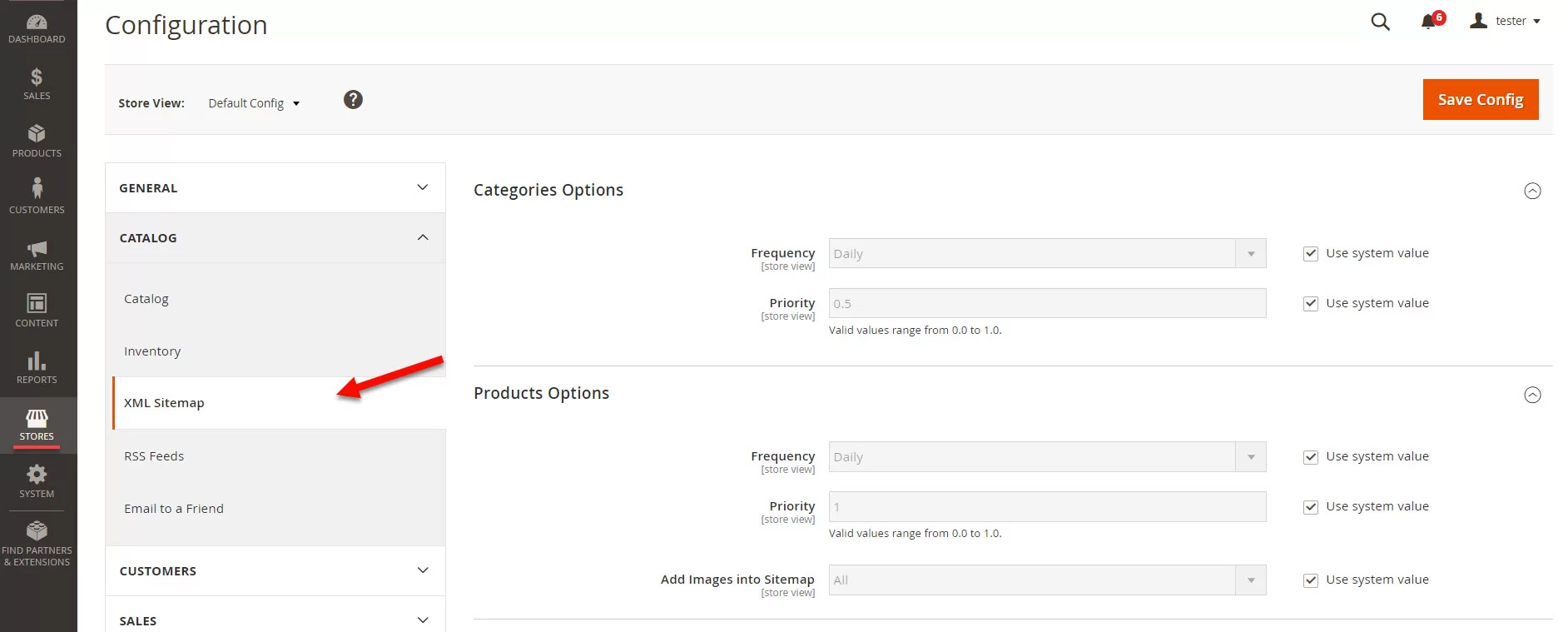 Magento 2 XML Sitemap magento-2-xml-sitemap-configuration