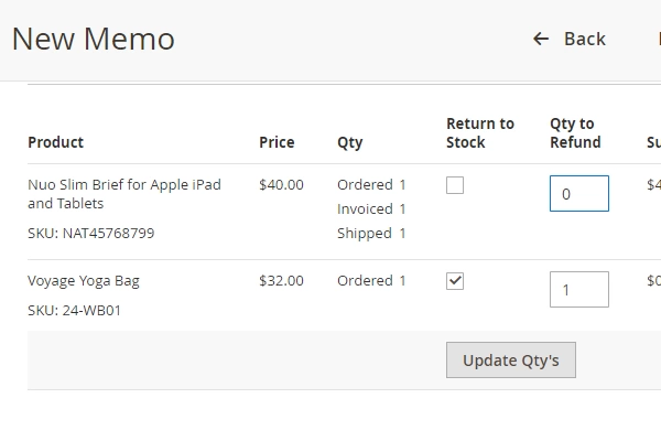 Delete Magento Order Item magento2_new_memo
