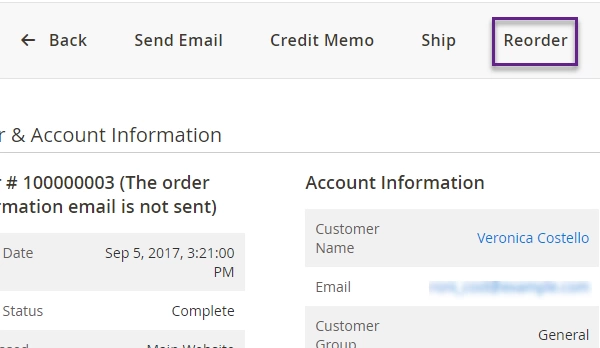 Delete Magento Order Item magento2_reorder_product