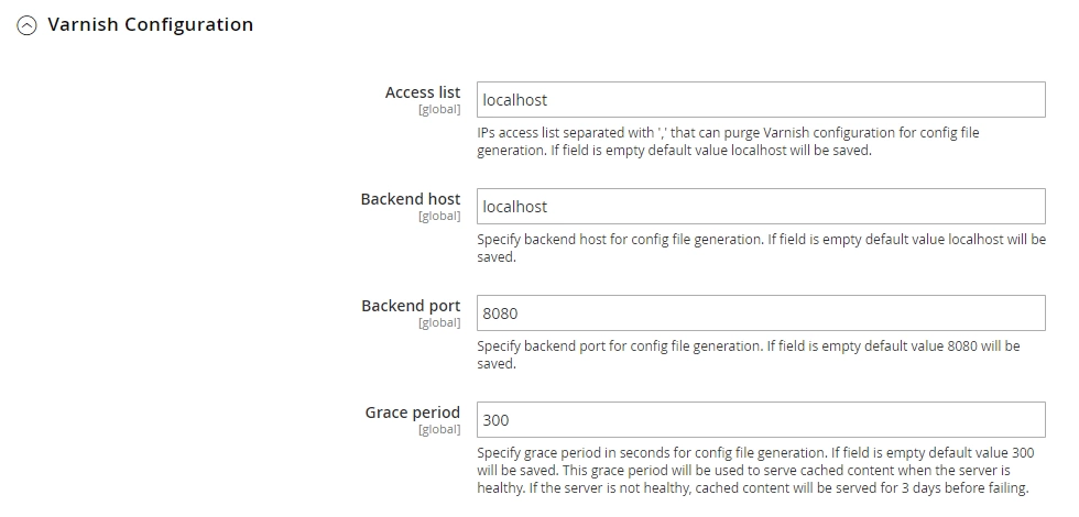 Magento 2 Full Page Cache magento-varnish-cache-configuration