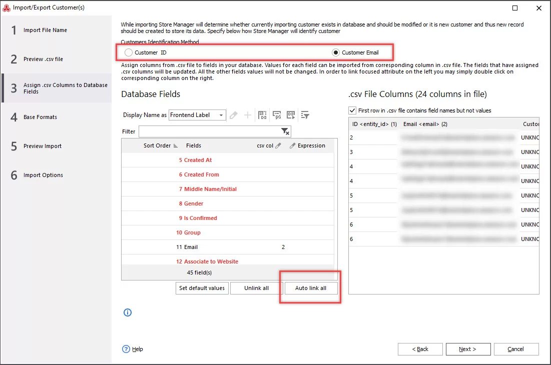 How to Import Magento 2 Customers Assign- CSV oulmns to Magento 2 Database Fields