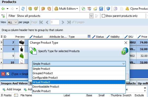 Magento 2: Editing Product Type magento 2 edit product type