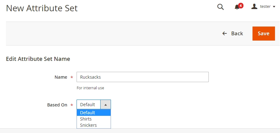 Manage Magento 2 Attribute Sets in Advanced Way name-new-magento-2-attribute-set-and-select-base-set