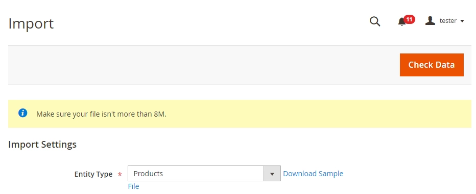 Check CSV before performing Import