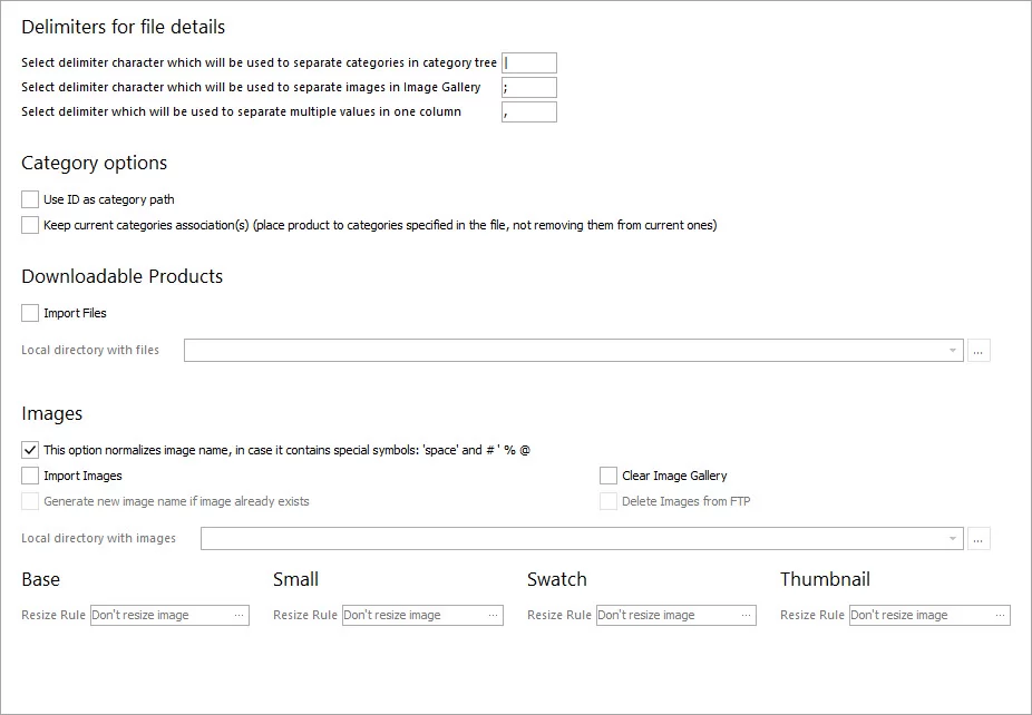 Set Fields Delimiters