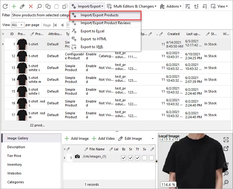 Launch Import Wizard with Store Manager