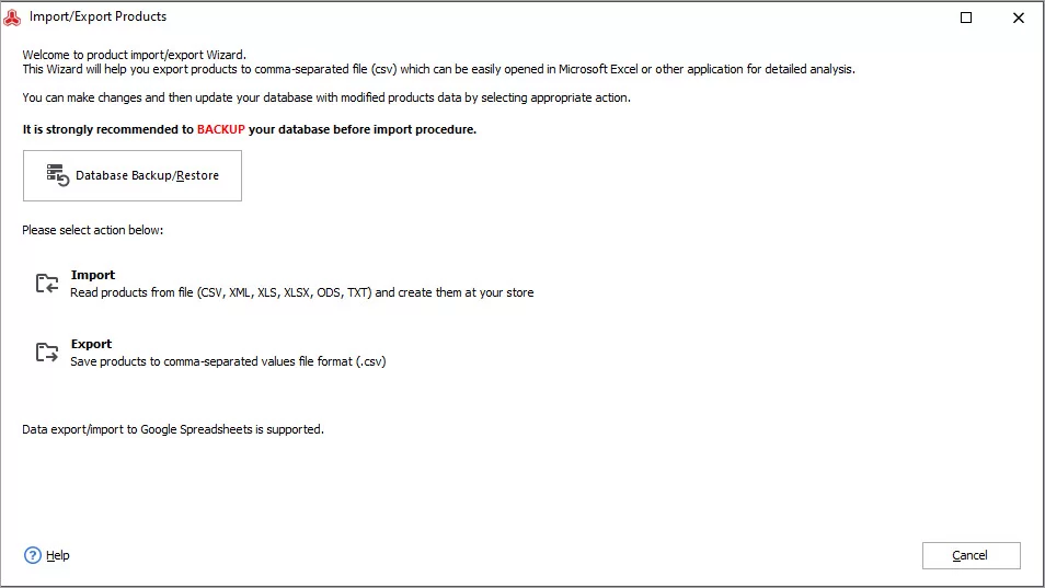 Select Export
