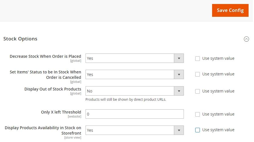 Magento 2 Display Out of Stock Products