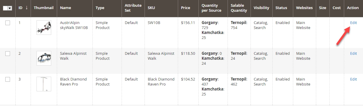 Add special price to selected product