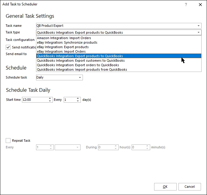 Synchronize products, customers and orders on schedule Synchronize products, customers and orders on schedule