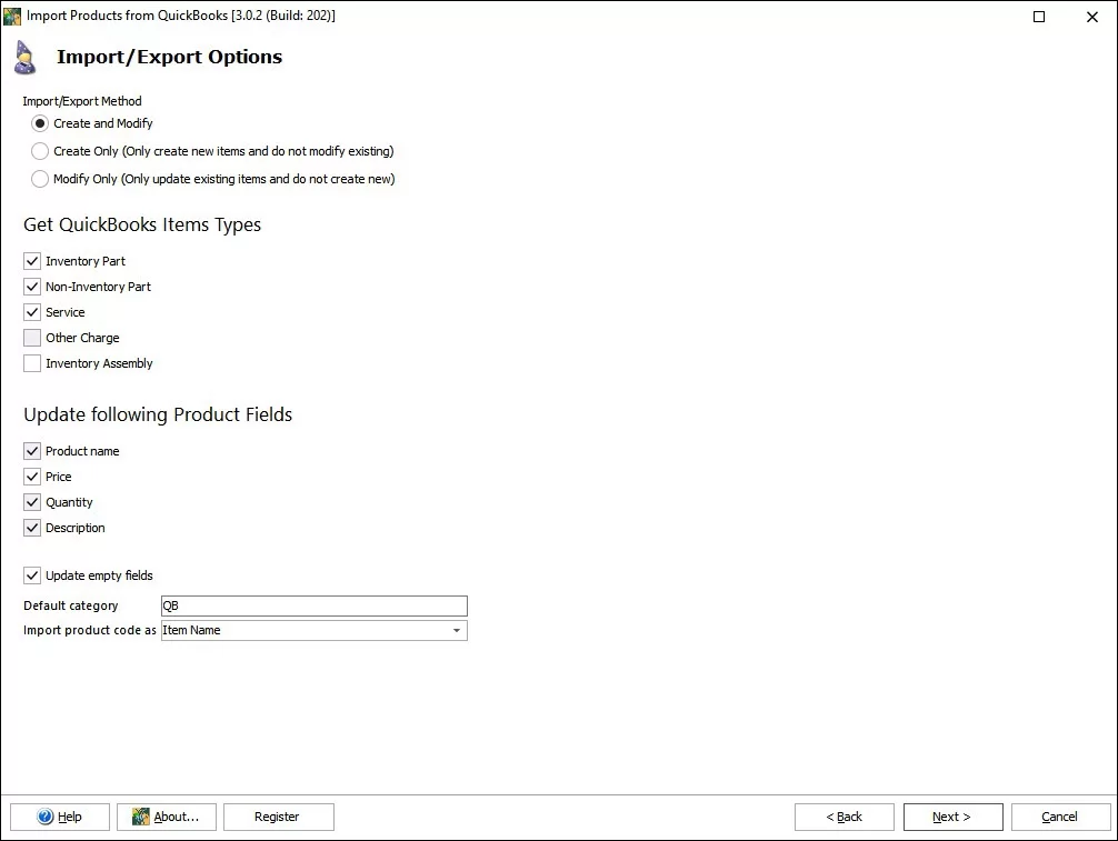 Import Products from QuickBooks to Magento Import Products from QuickBooks to Magento