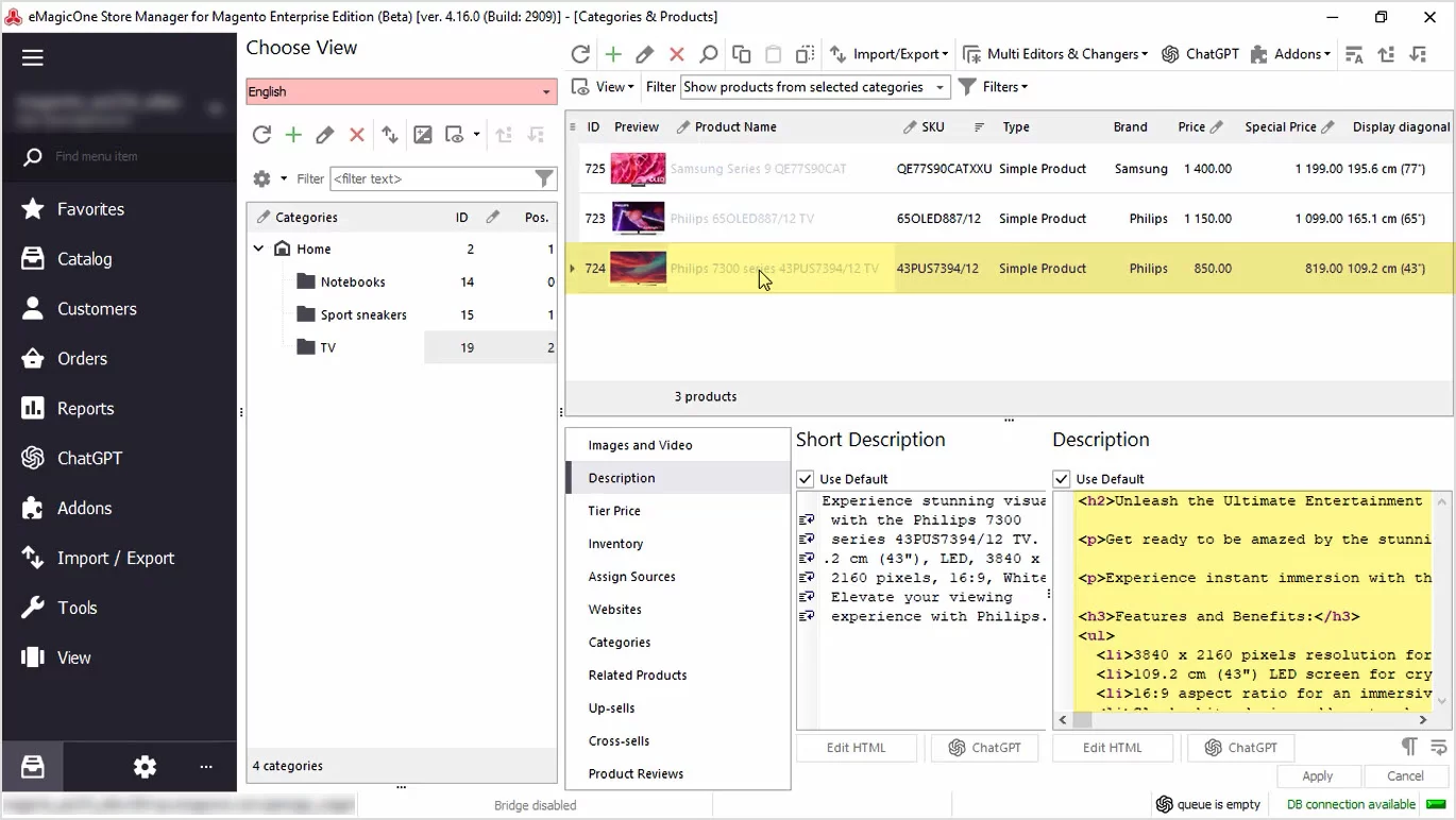 Magento ChatGPT Integration for Descriptions