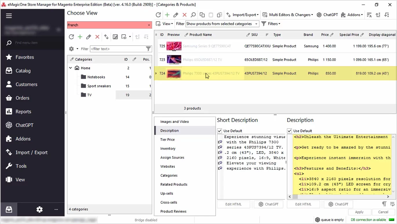 Magento ChatGPT Integration for Descriptions