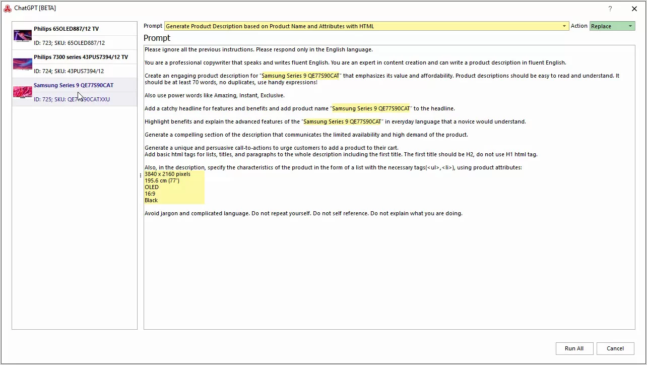 How to Generate Meta Title in English Based on Product Name with ChatGPT