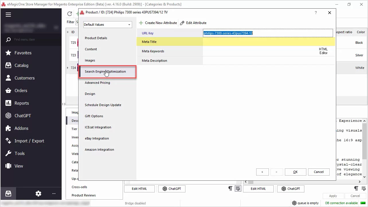 Magento ChatGPT Integration for Descriptions