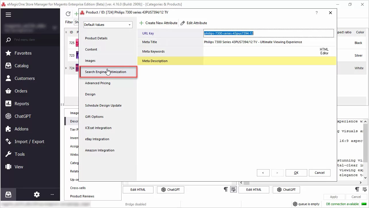 Magento ChatGPT Integration for Meta Descriptions