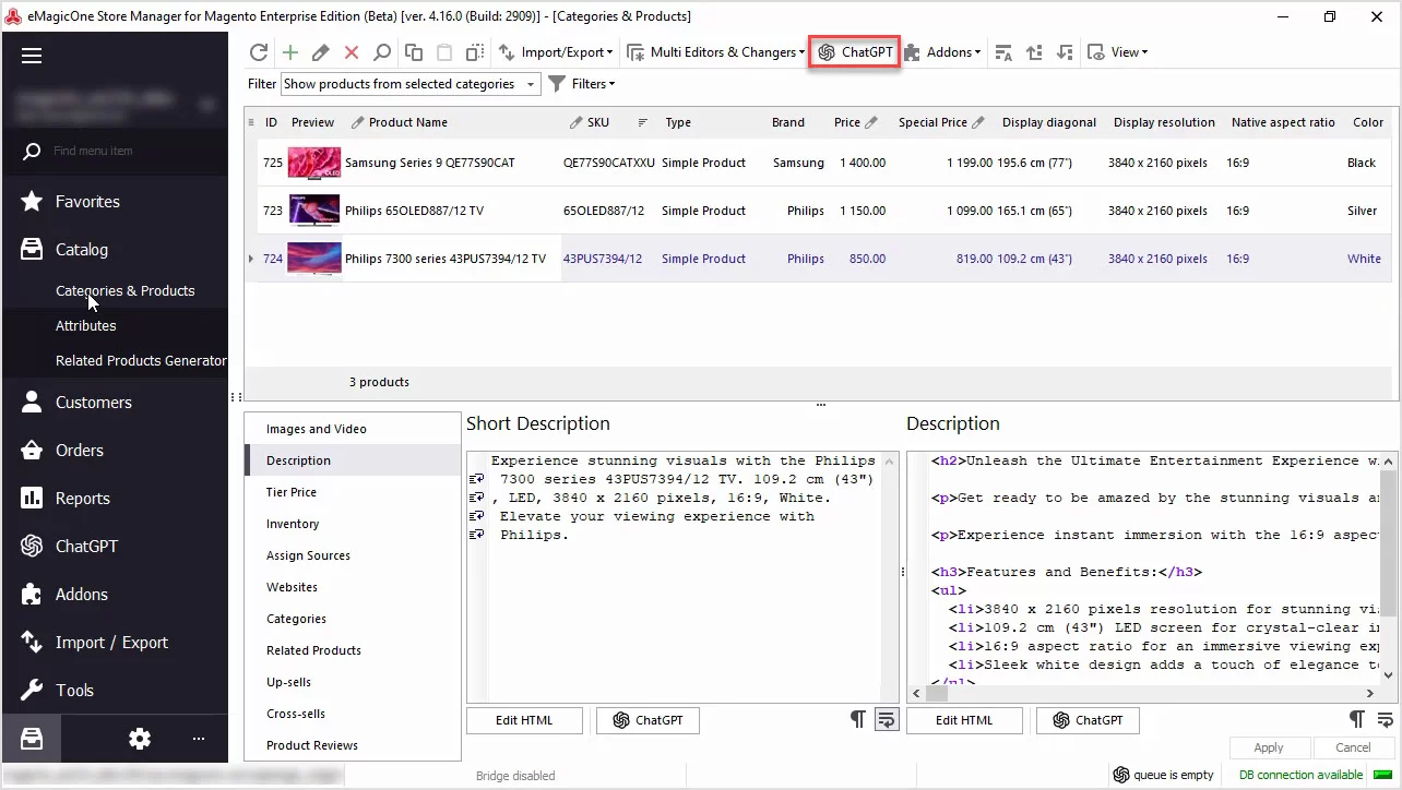 Magento ChatGPT Integration for Meta Descriptions